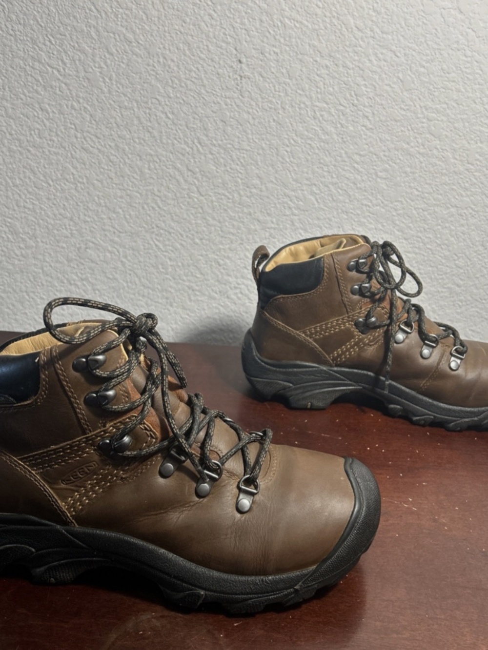 Keen Pyrenees Mid Waterproof Brown Leather Hiking Boots Womens 7.5 - Picture 5 of 8